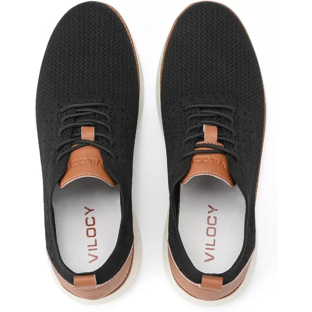 ⚡Men's Black Oxfords Business Mesh Breathable Tennis Comfortable Walking Shoes